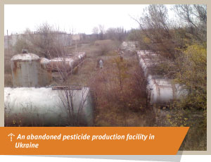 Abandoned pesticide production facility in Ukraine