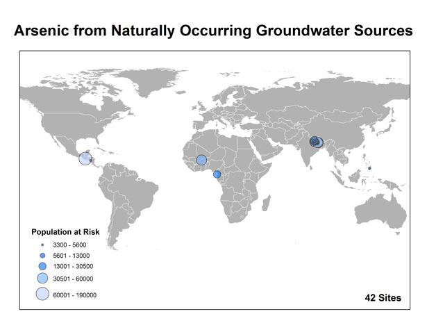Arsenic in Groundwater Map
