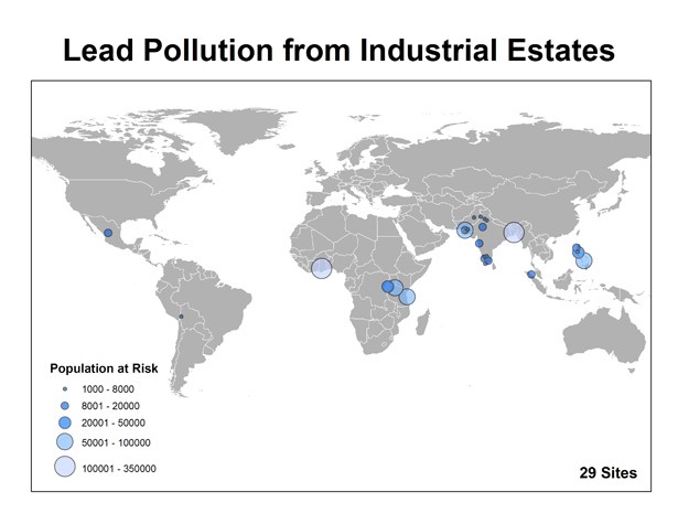 Lead Pollution Map 